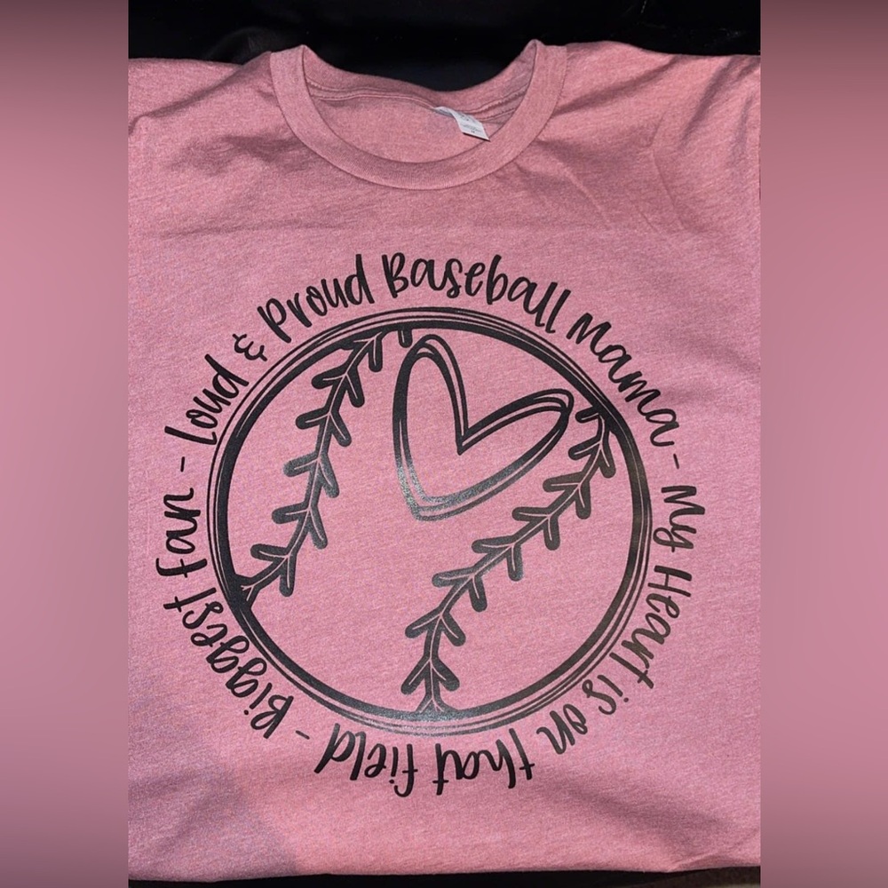 New Baseball Mama Tshirt